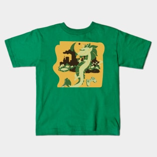 Dragon in The City Kids T-Shirt